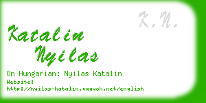 katalin nyilas business card